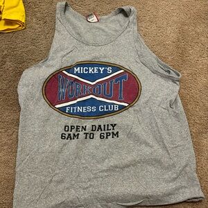 Vintage Mickeys Workout Fitness Club Disney Designs Tank Top